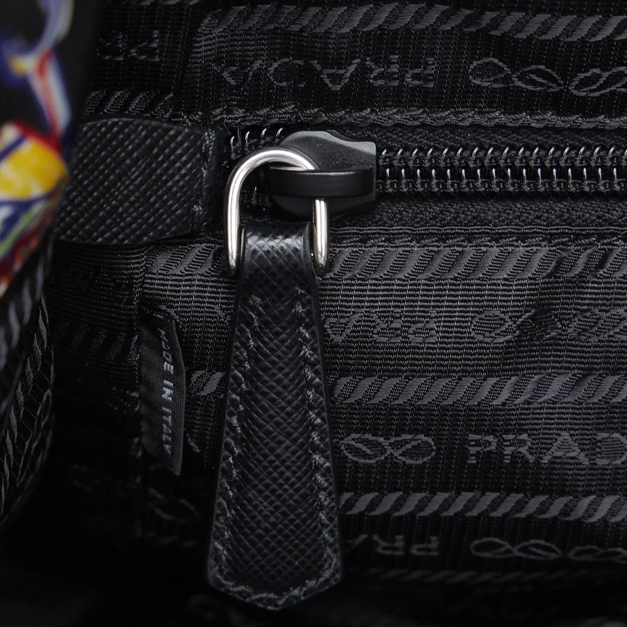 Pre-Owned Authenticated Prada Tessuto Robot Backpack Nylon Fabric Black Unisex (New with Defects)