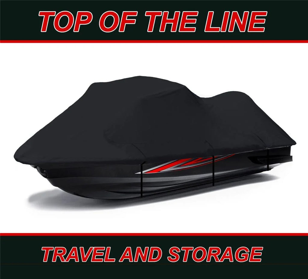 BLACK 600 DENIER JetSki Shield Suitable for Tigershark Montego 1994 1995 1996 1997 Jet Ski PWC Wrap 2 Seater 111"