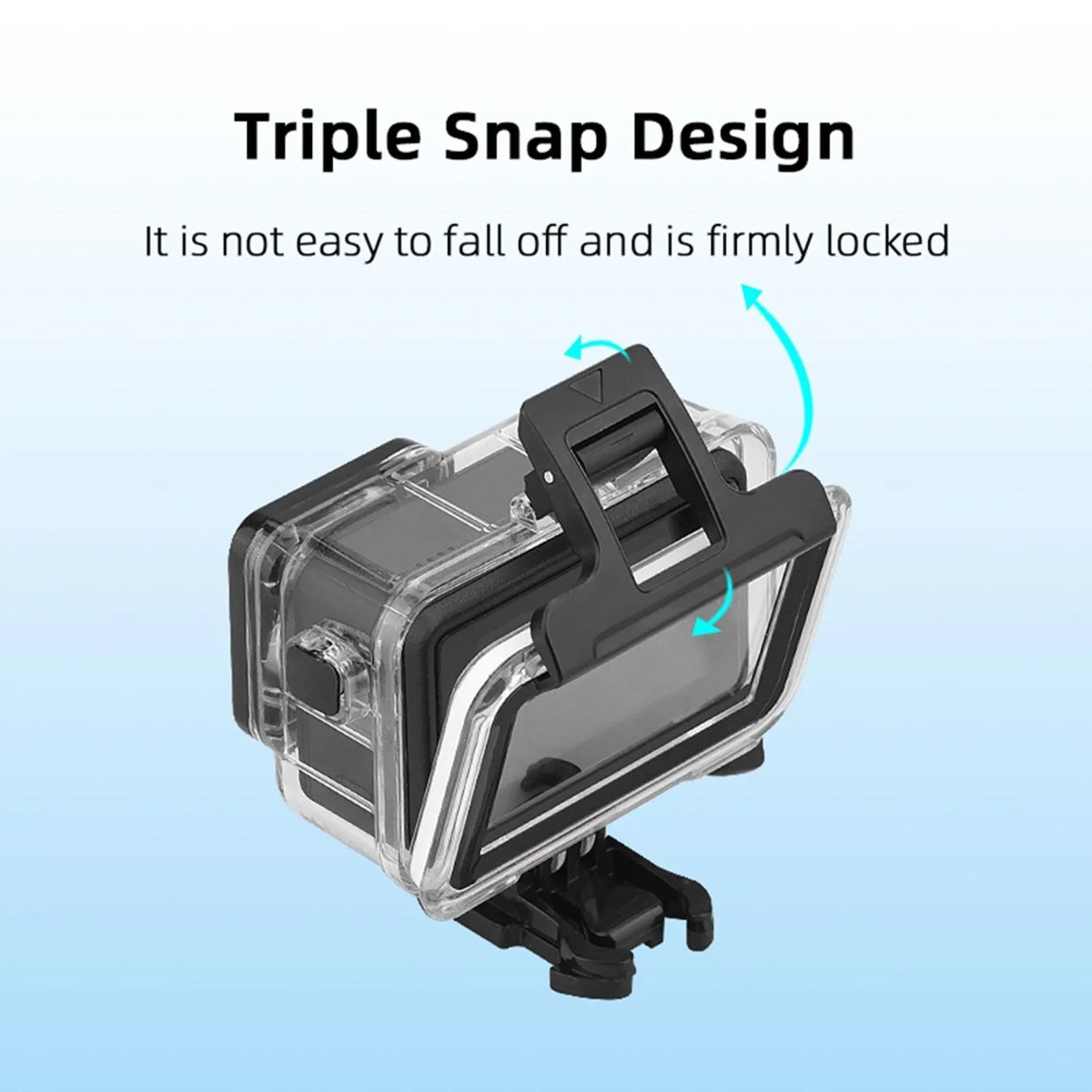 PC Stainless Steel Transparent Case Waterproof Diving Camera Case for DJI Action 3 4