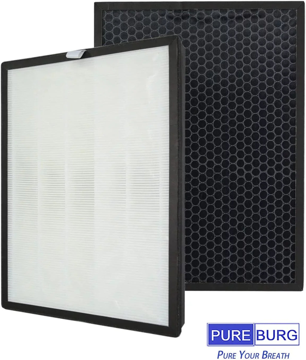 PUREBURG 2-Pack Replacement High efficiency 3-in-1 HEPA Filters Suitable with ,BKJ-33