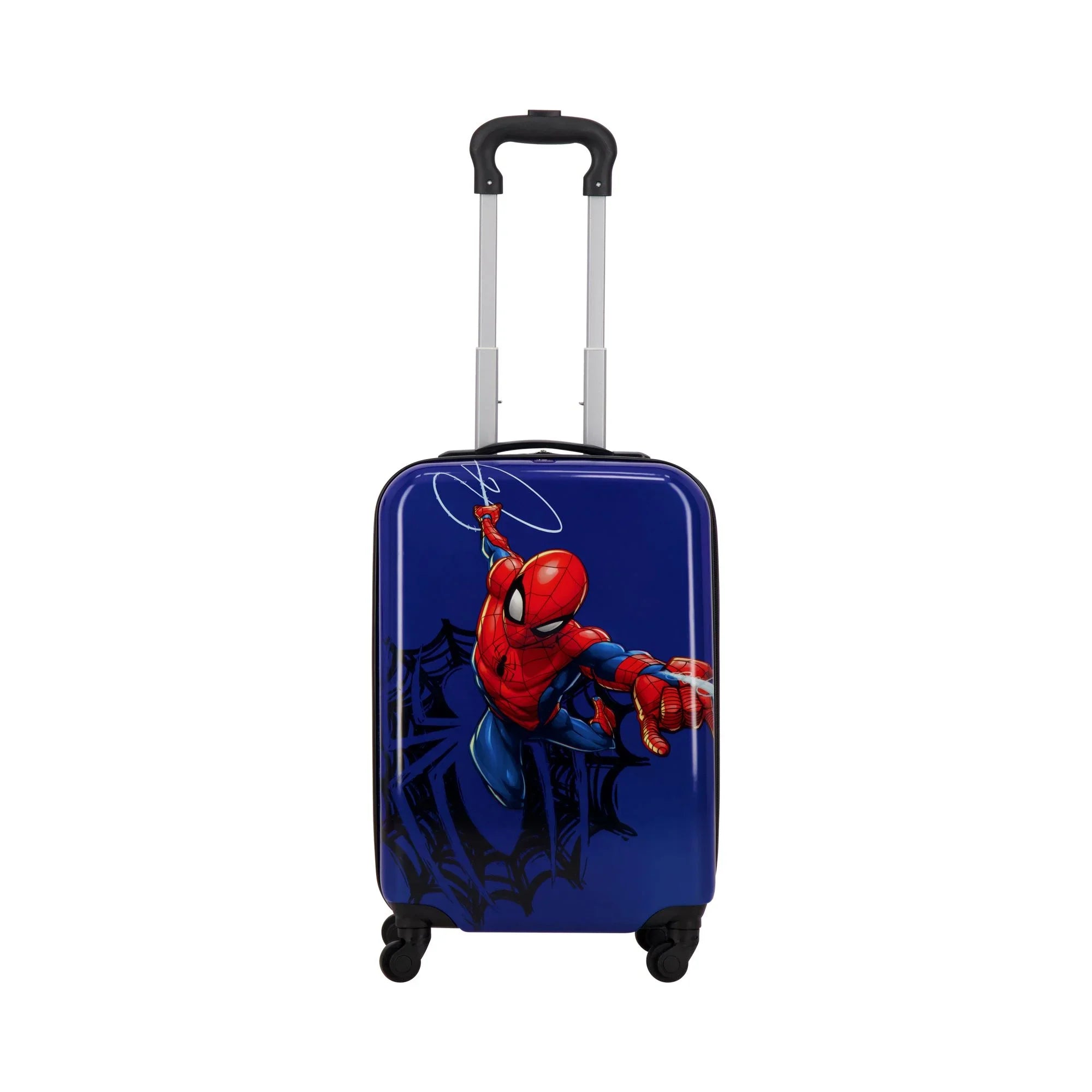 Marvel Spider-Man 21 Inch Kids Rolling Luggage, Hardshell Carry On Suitcase with Spinner Wheels, Blue