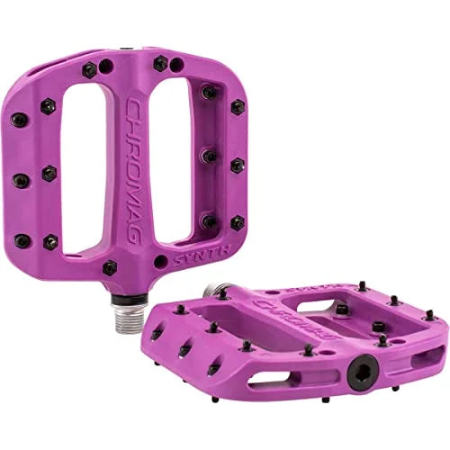 CHROMAG Synth Unisex Adult Mountain Bike/MTB/Cycle/VAE/E-Bike Pedals, Purple, 110 x 107 mm