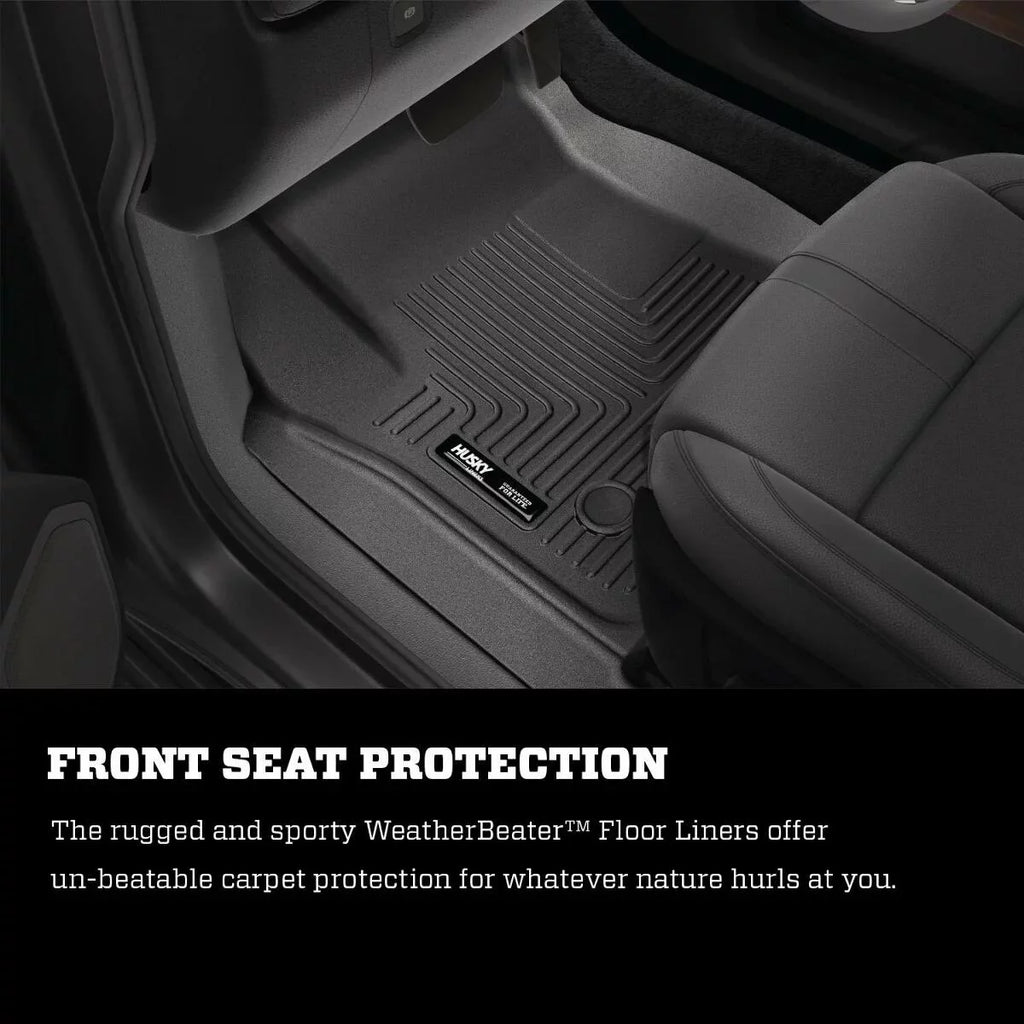 Husky by RealTruck 2nd Seat Floor Liner Fitting with 17-19 Pacifica Matching with select: 2017-2021 Chrysler Pacifica Touring L, 2020-2021 Chrysler Voyager