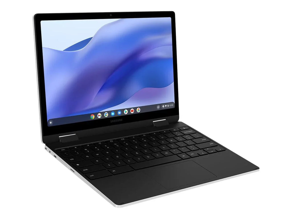 Samsung Galaxy Chromebook 2 360 - Flip design - Intel Celeron N4500 / 1.1 GHz - Chrome OS - UHD Graphics - 4 GB RAM - 128 GB eMMC - 12.4" touchscreen 2560 x 1600 (WQXGA) - Wi-Fi 6 - silver - kbd: US