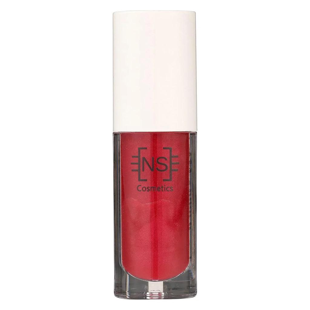 N S Cosmetics Organic Red Cherry Lip Gloss (10 mL)-Vegan Clean Beauty that Hydrates and Conditions Lips with Subtle Flavor- Sparkly Lip Gloss- Lip Gloss Color Pigment