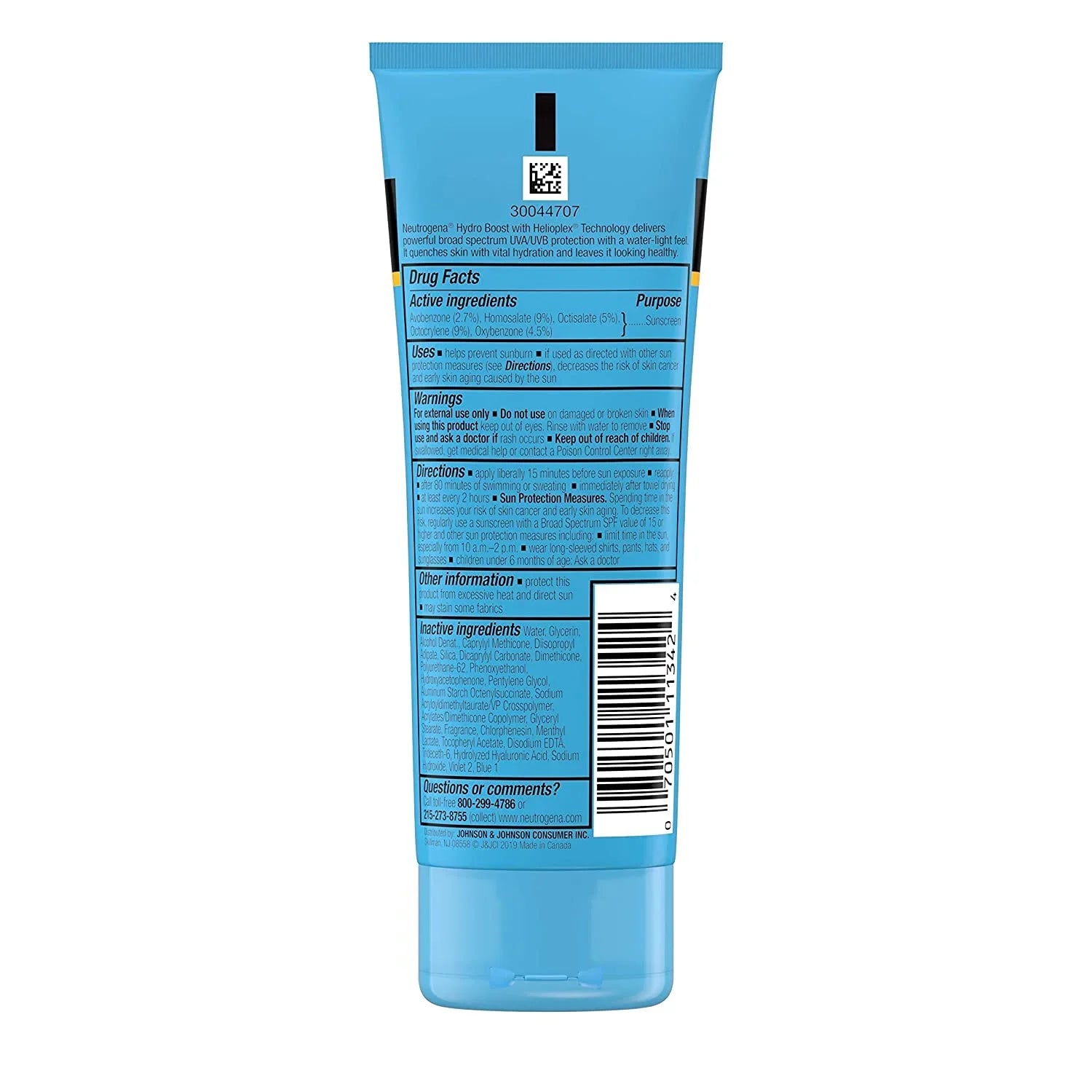 5 Pack Neutrogena Hydro Boost Water Gel Lotion Sunscreen SPF 50 3 oz
