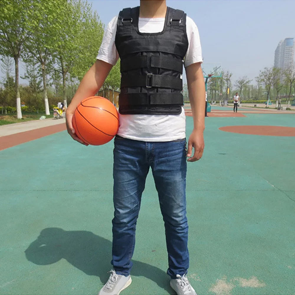 Walmeck Adjustable Weighted Vest for Strength Training , Max 50kg Load Capacity