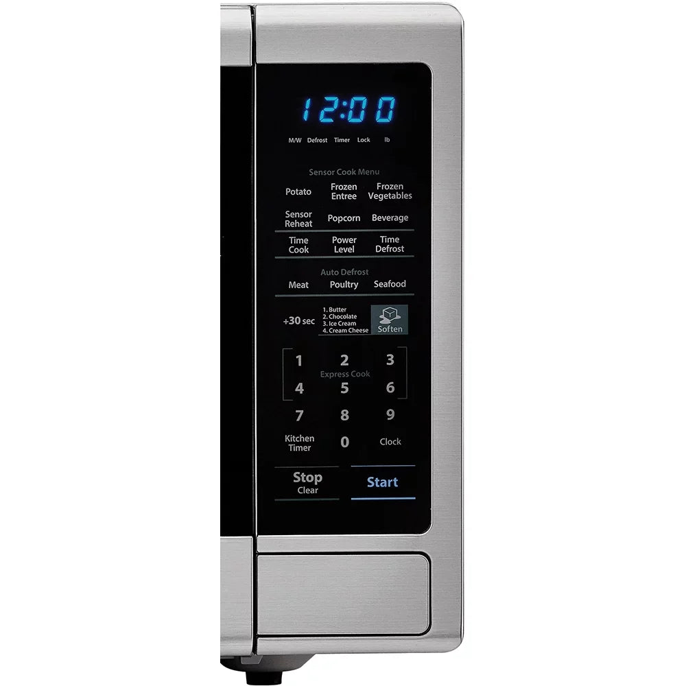 Sharp Carousel SMC1843CM Microwave Oven Freestanding 1.8 cu. Ft, 1100 W - Black, Stainless Steel
