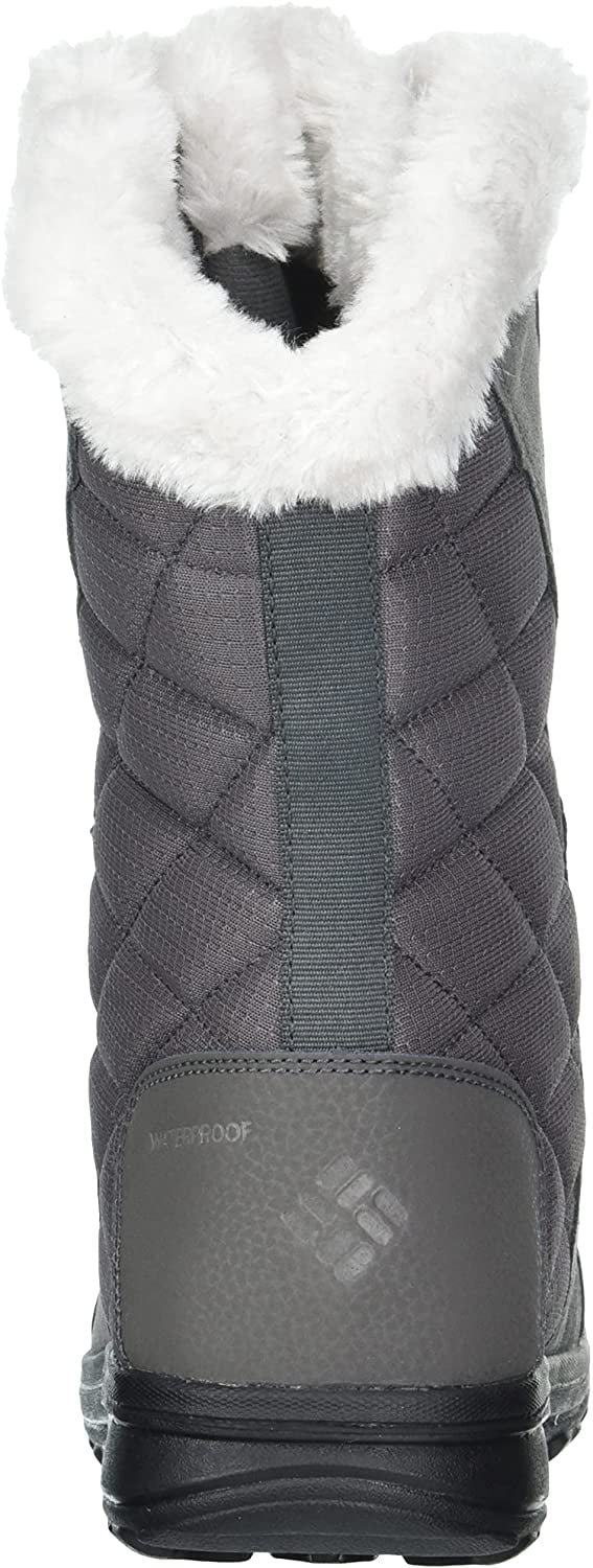 Columbia Womens Ice Maiden II Snow Boot 9 Wide Shale/Dark Raspberry