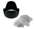 Sony Alpha A3000 Pro Digital Lens Hood (Flower Design) (55mm) + Nwv Direct Microfiber Cleaning Cloth.
