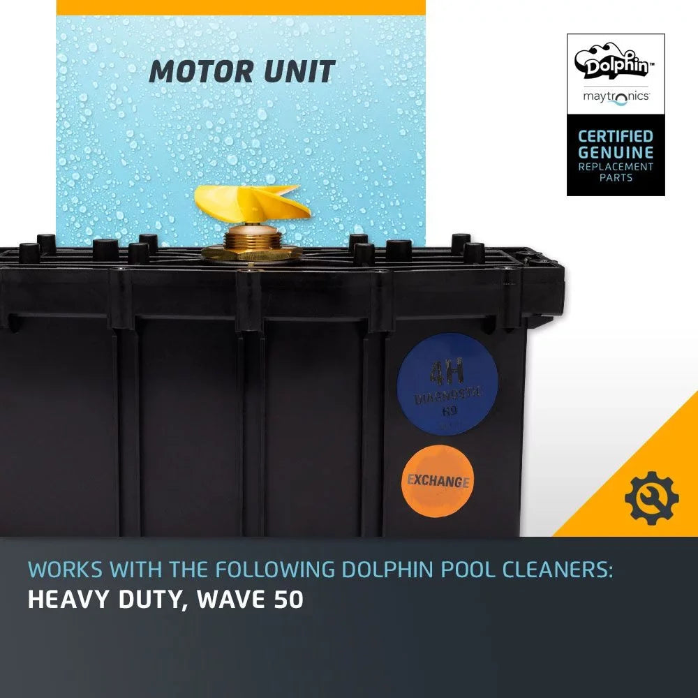Dolphin Genuine Replacement Part — Robotic Pool Cleaner Motor Unit — Part Number 9995365RD-EX