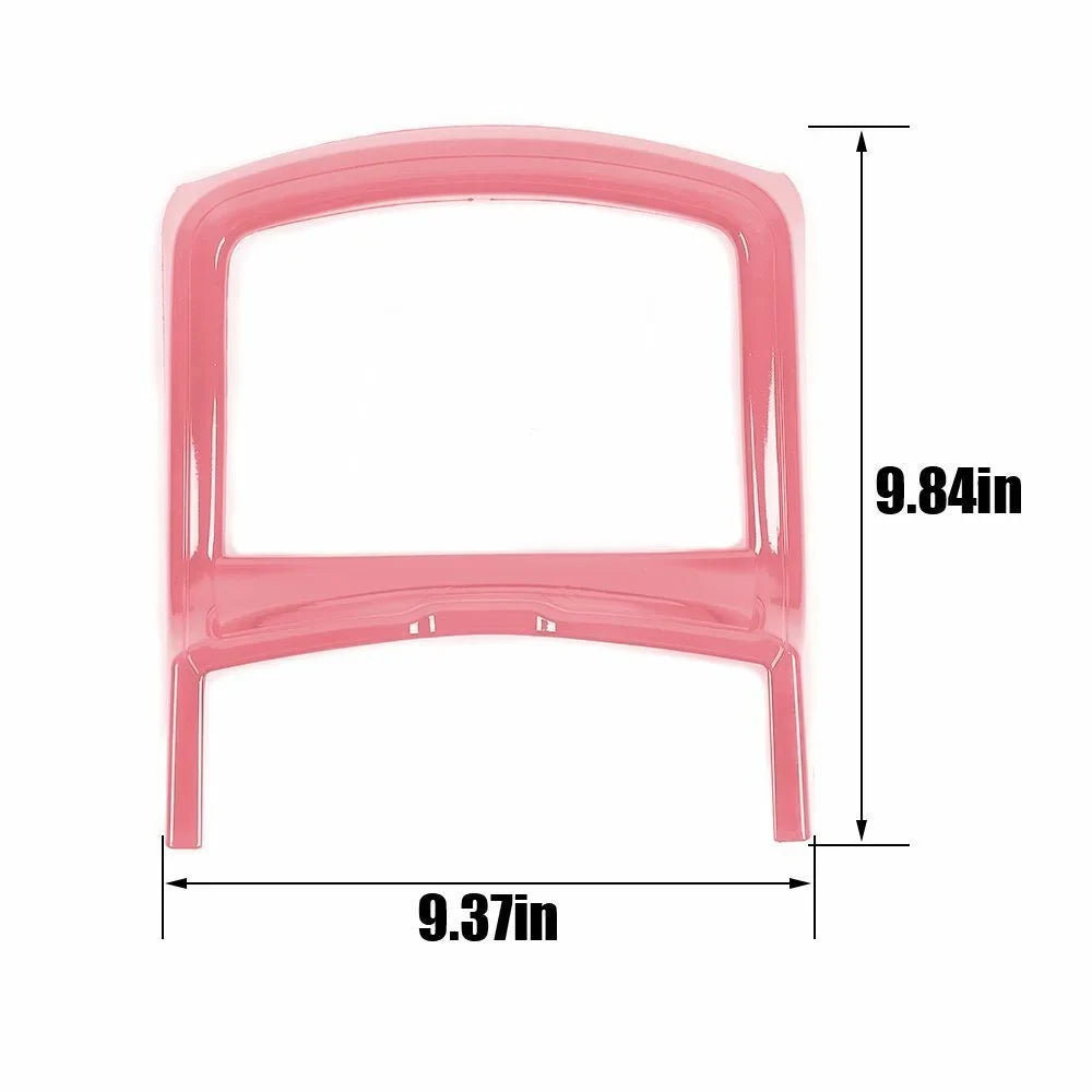 Teledu Inner Central Console Cup Holder Panel Trim Shield + Pink