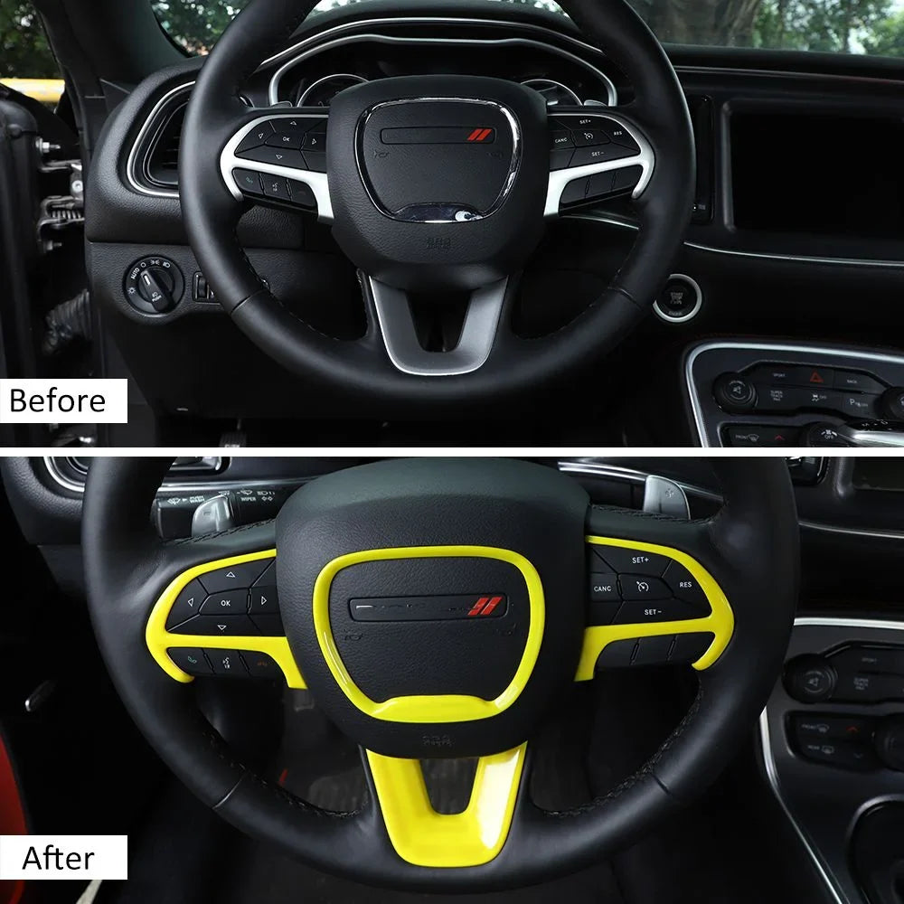 Teledu 17x Yellow Set Center Console Dash Panel Protection Trim Kit