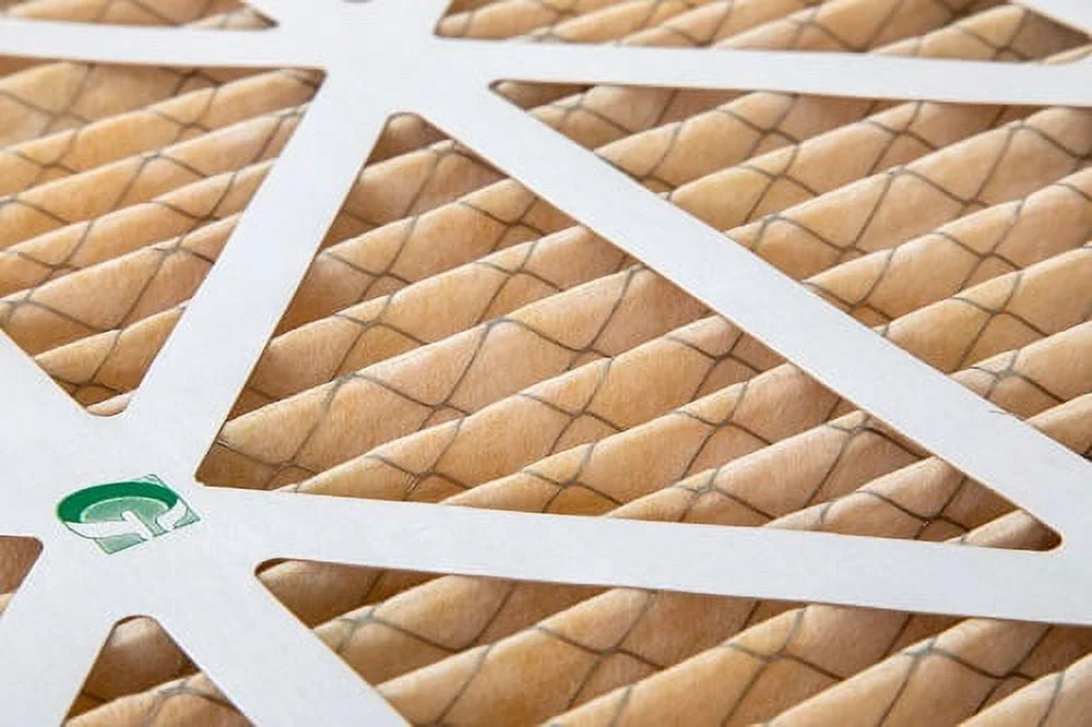 6 Pack of 22x22x1 MERV 11 Pleated Air Filters by Glasfloss. Actual Size: 21-1/2 x 21-1/2 x 7/8