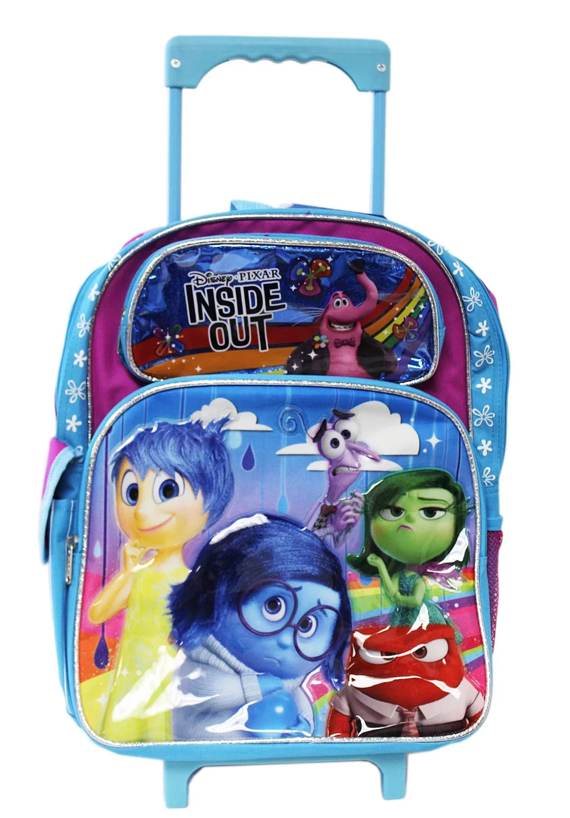 Pixar's Inside Out Purple and Blue Full Size Rolling Backpack (16in)