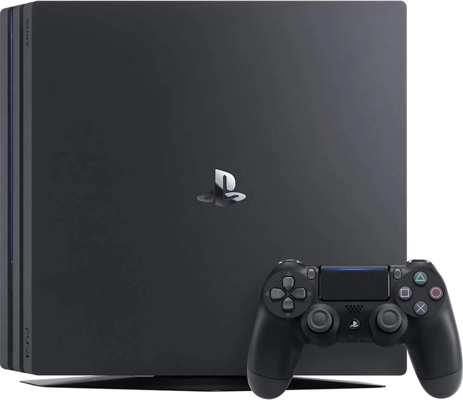 Sony PlayStation 4 Pro 1TB Black Gaming Console + Gaming Earbuds With Microphone BOLT AXTION Bundle Used