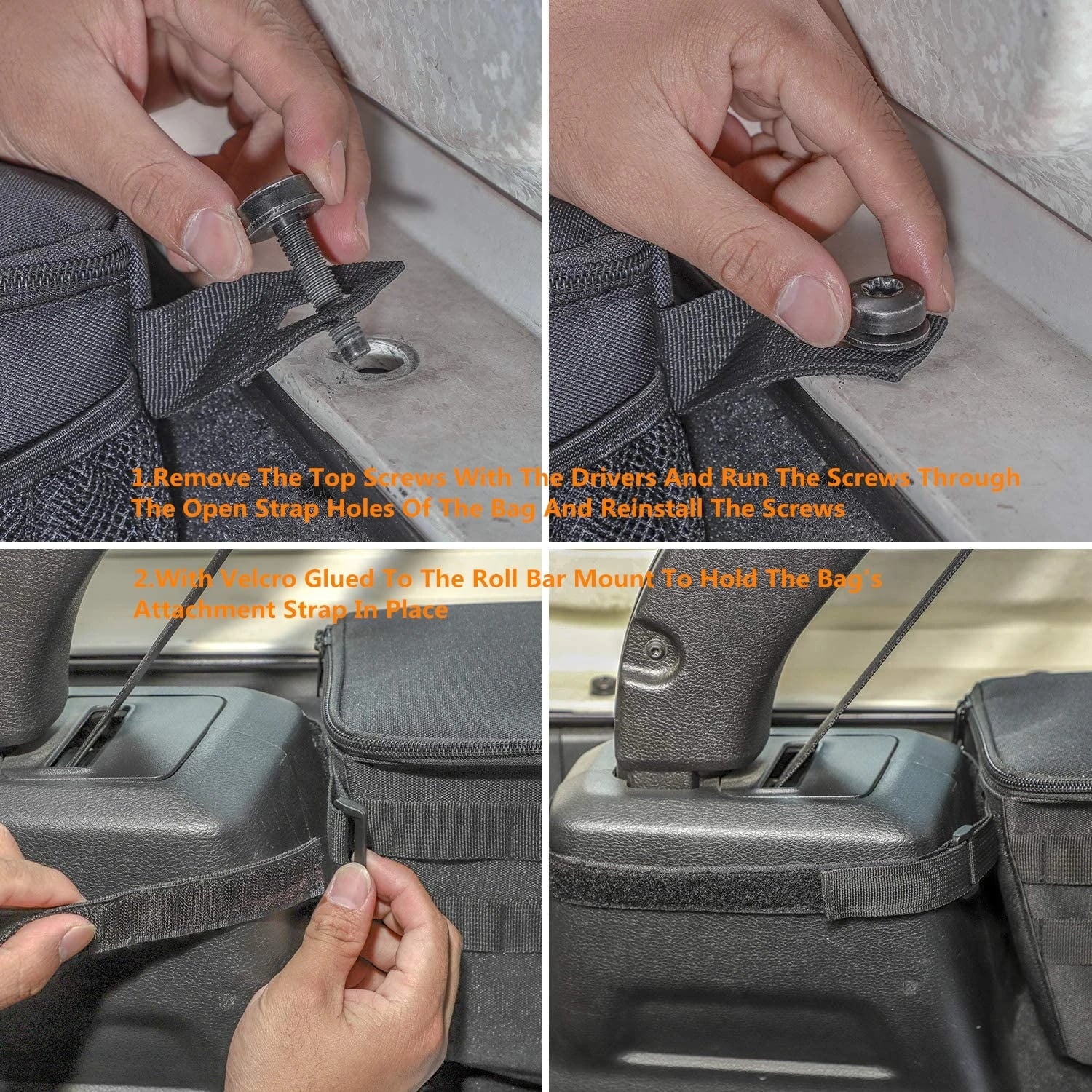 2024 Side Bag Organizer Tool Tray for Jeep JK JL 4 Doors 2007-2024 Stowing Tidying Car Interior Accessories