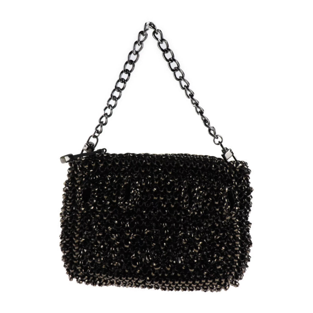 Pre-Owned ANTEPRIMA Anteprima Clutch Bag PVC Wire Bijou Black Series 3WAY Second Handbag Shoulder (Good)