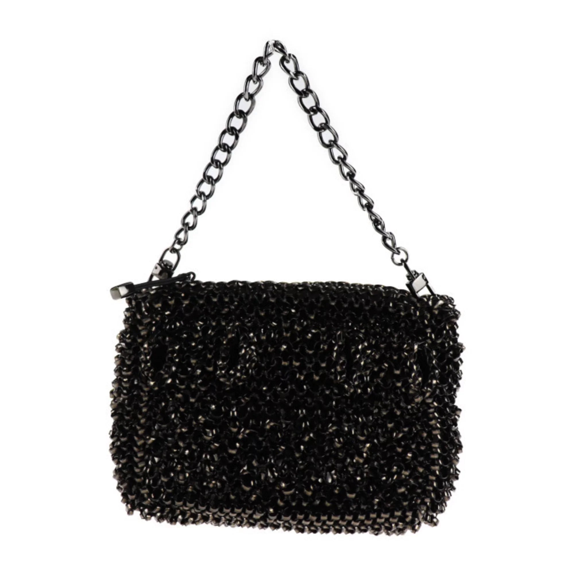 Pre-Owned ANTEPRIMA Anteprima Clutch Bag PVC Wire Bijou Black Series 3WAY Second Handbag Shoulder (Good)