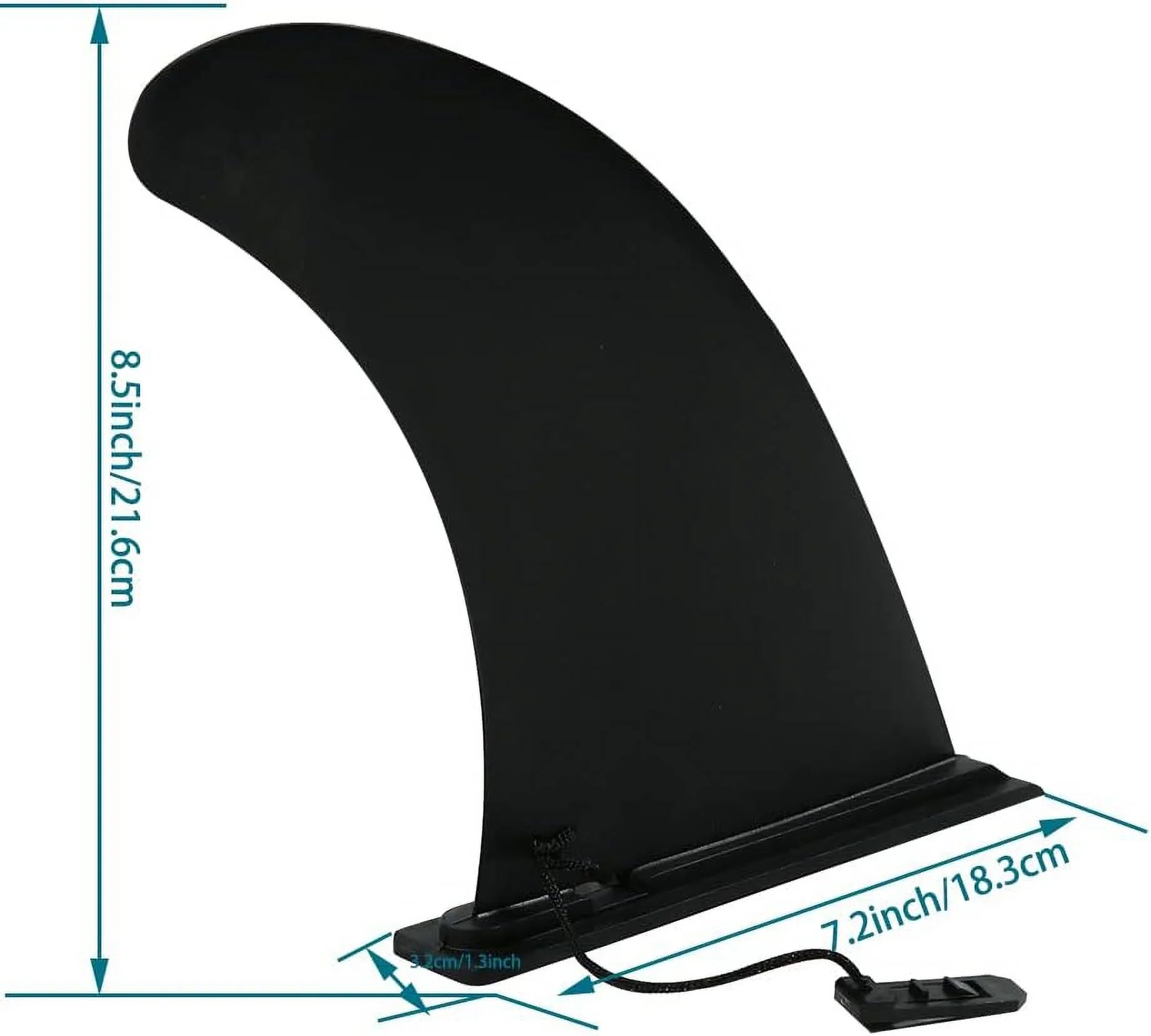 HEYTUR Surf & SUP Single Fin Detachable Center Fin for Longboard, Surfboard and Paddleboard Replacement Quick Fin