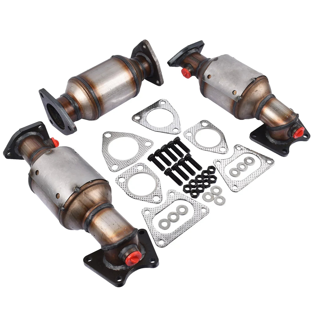 Mustrod Catalytic Converter Set for 2005-2008 Honda Accord Pilot Odyssey Ridgeline 45106-45107-45108