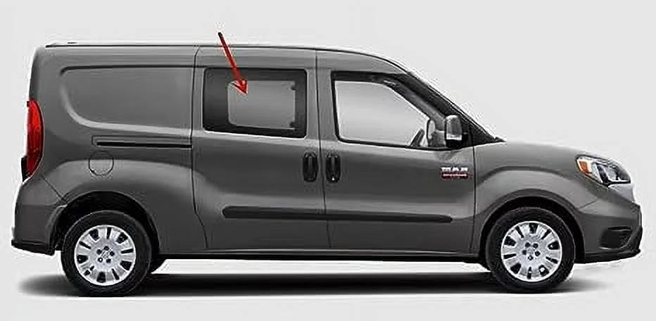 Movable Manual Sytle Passenger Right Side Rear Door Window Door Glass Fitting with Ram Promaster City 2015-2021 Models