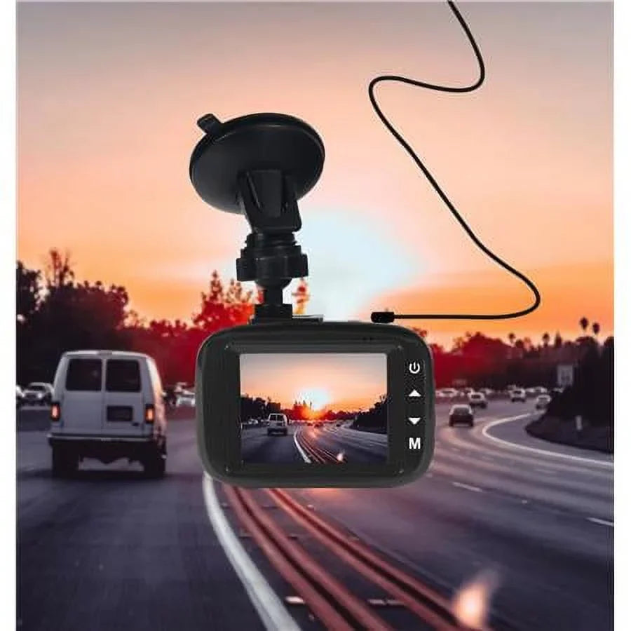 MNCD250 Full HD 12MP 2.2" LCD Screen Dash Cam, Black
