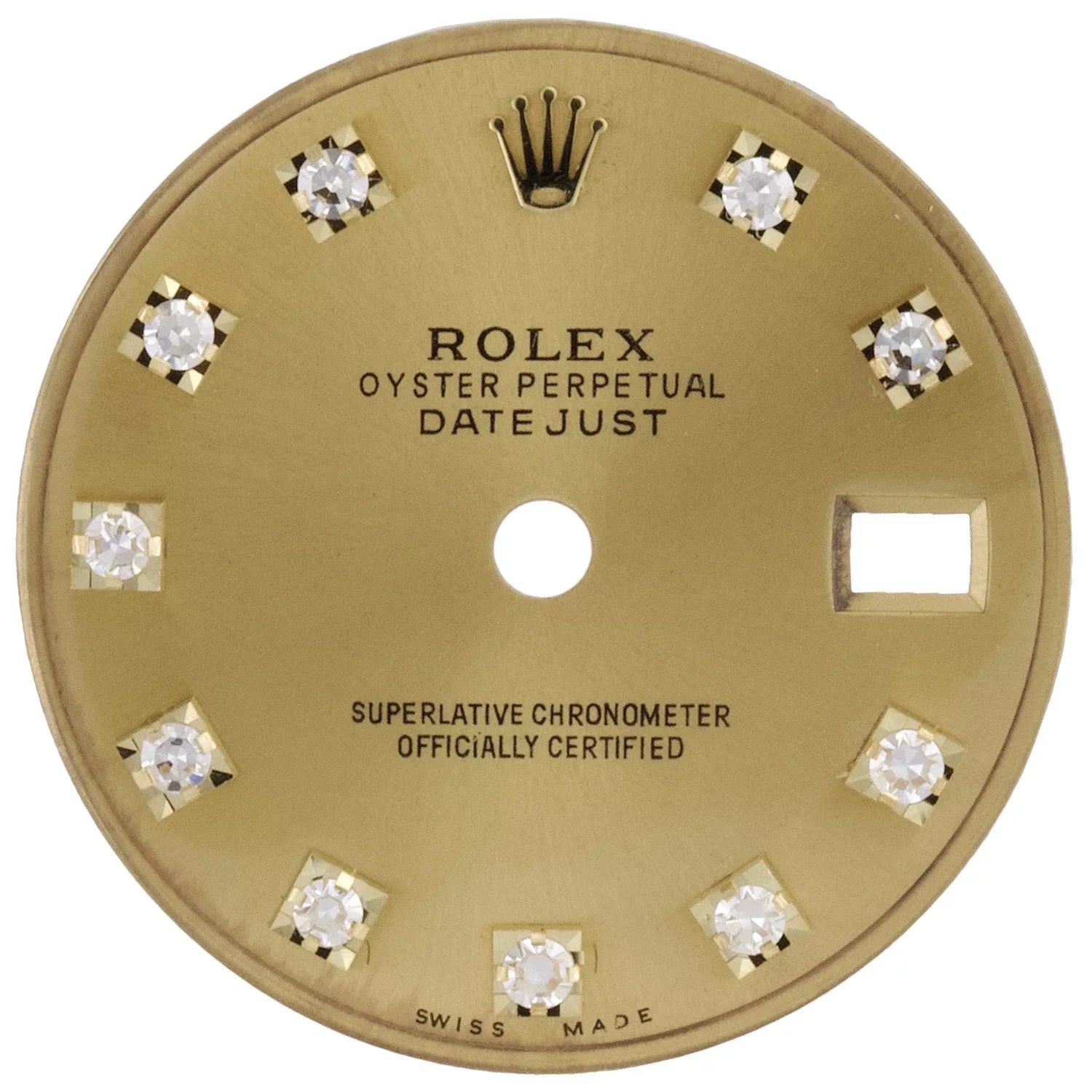 OEM / Factory Original Rolex DateJust President 26mm Champagne Diamond Dial - PreOwned