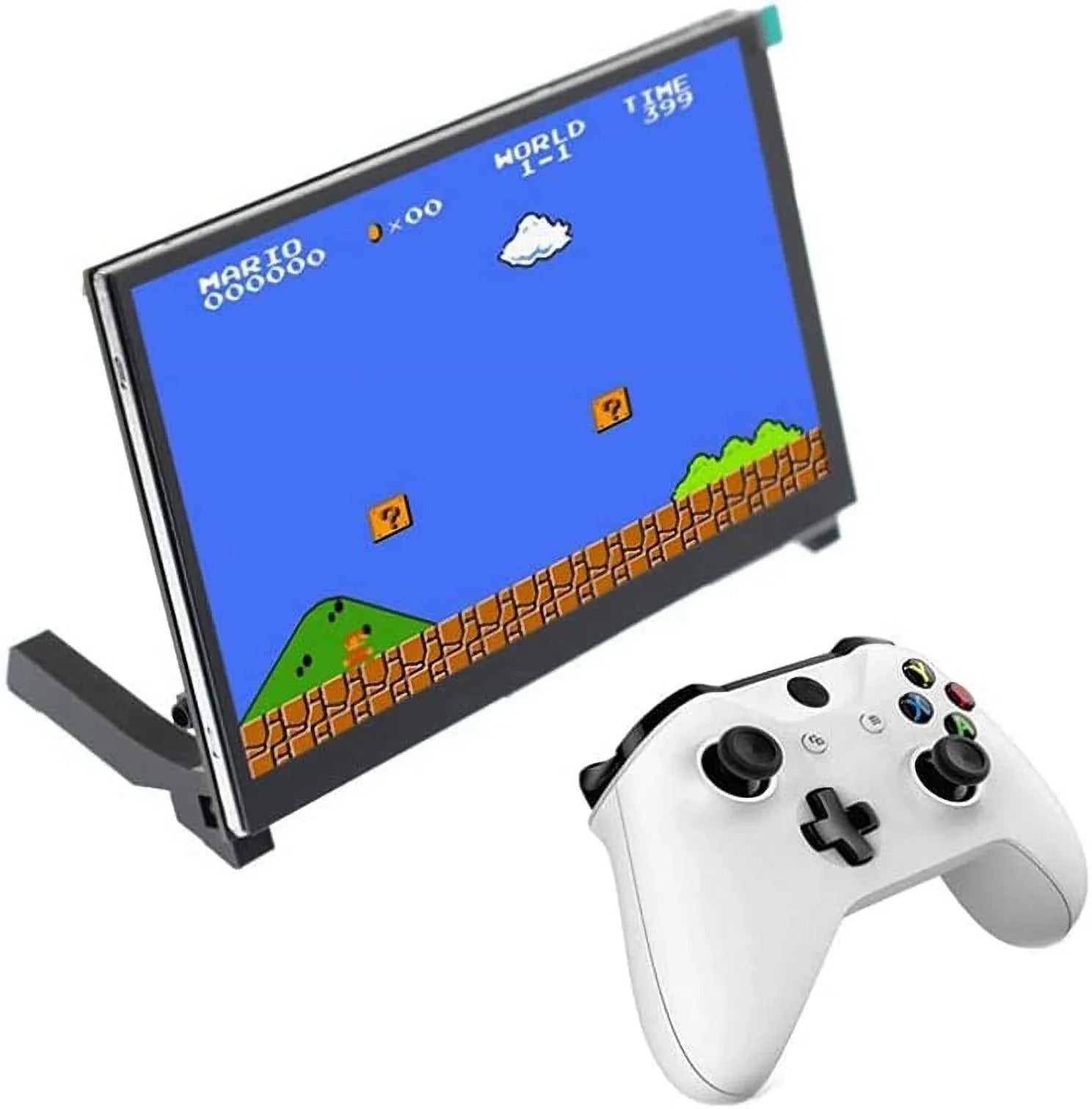 Treedix 7 inch Touchscreen Monitor LCD HDMI Display Monitor 1024x600 HD IPS HDMI Display Suitable with Raspberry Pi 3B+/4B with Stand-H Drive-Free