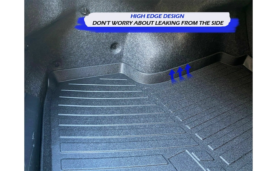 EACCESSORIES EA Cargo Liner – Trunk Mat for Nissan Altima 2013-2023 – Strong Trunk Mats for Cars with Raised Lip – Non-Slip Car Trunk Mat Rubber – Easy to Install – Laser Pre-Cut Design