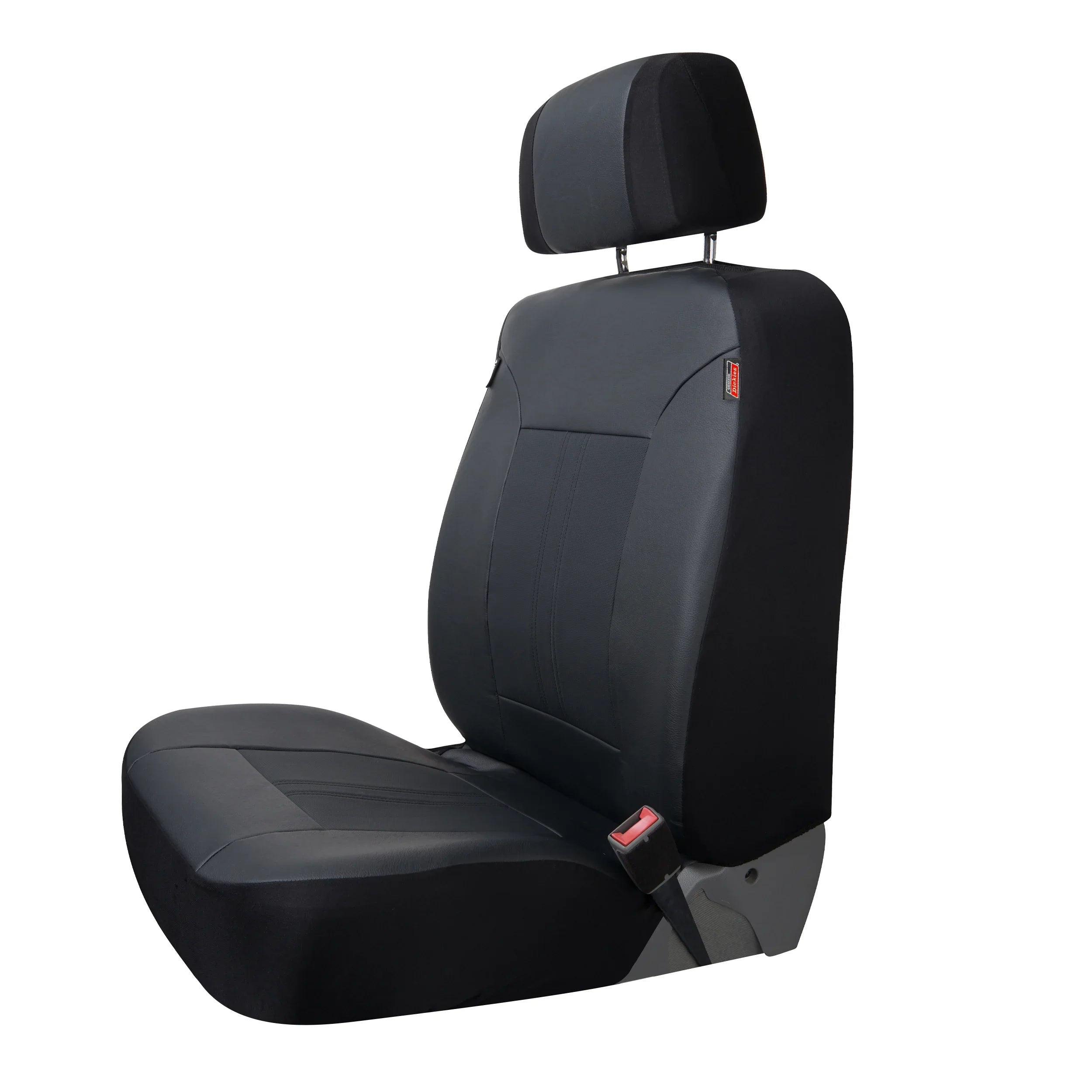 Genuine Dickies 3-Piece Black Petersen Vegan Leather Car Seat Protection 43645WDI