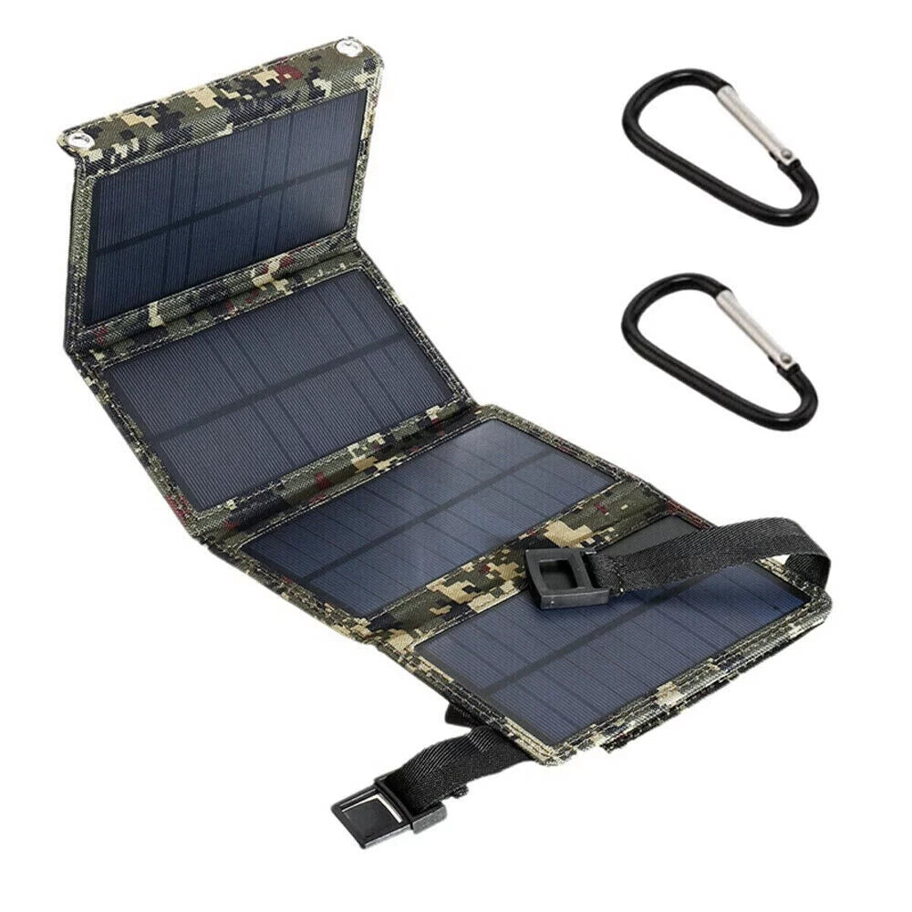 Foldable Outdoor 80W USB Solar Panel Portable Phone Charger Camping Hiking Rechargeable Battery High Standard