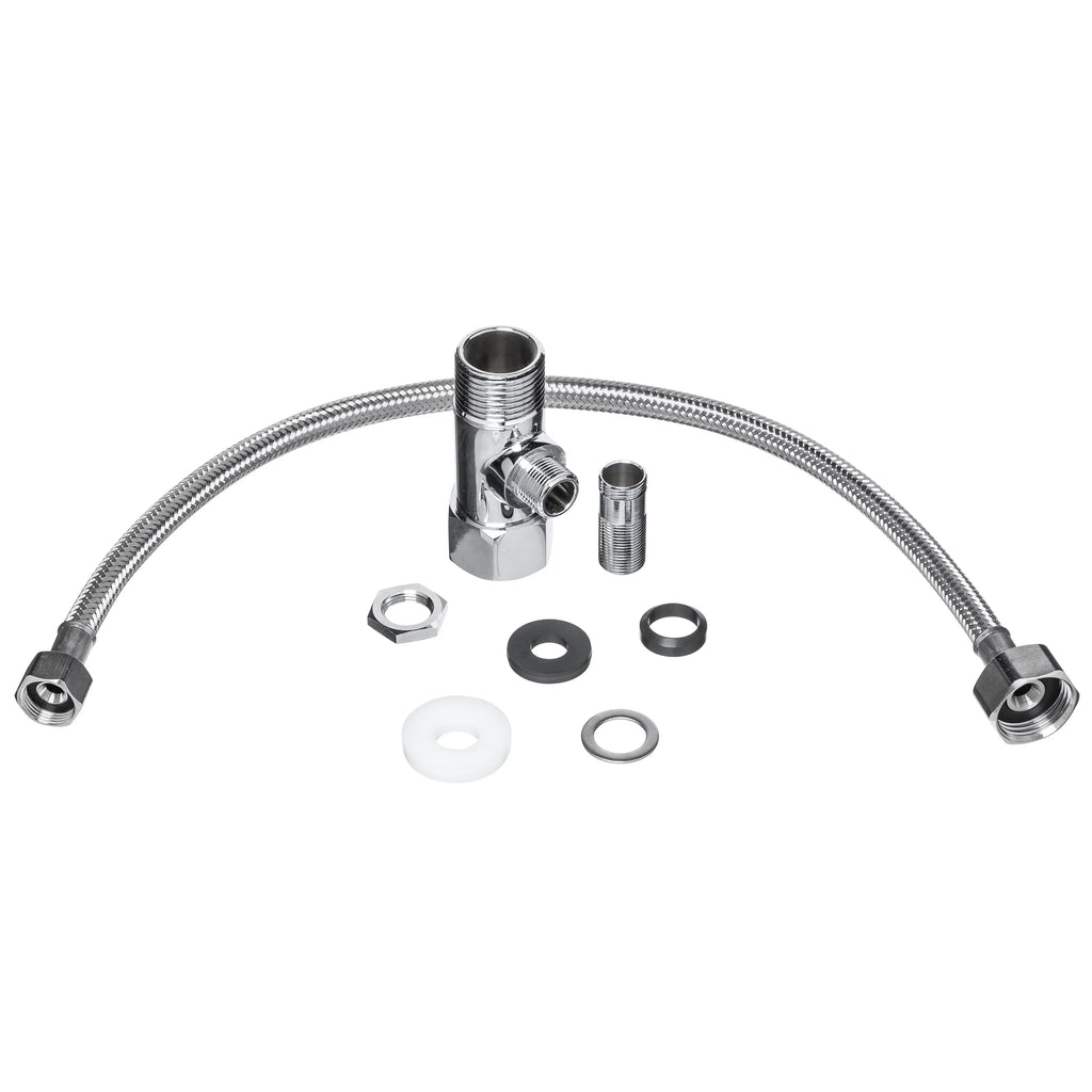 Brondell Side-Mounted All Metal Attachable Bidet with Adjustable Spray Wand, Ambient Temperature in Silver