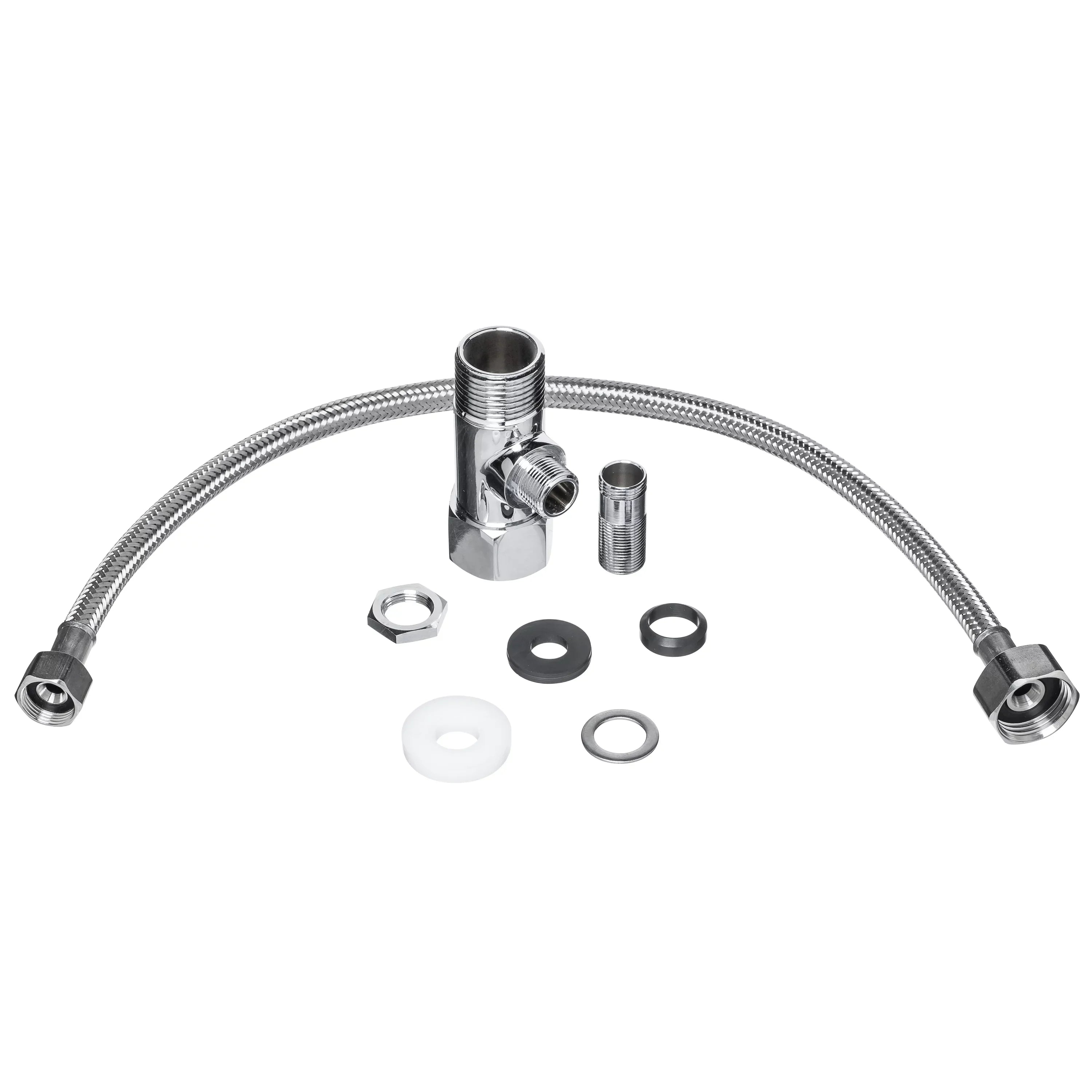 Brondell Side-Mounted All Metal Attachable Bidet with Adjustable Spray Wand, Ambient Temperature in Silver