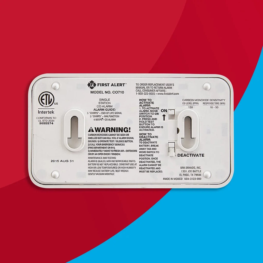 10 Year CO Alarm w/ Digital Display