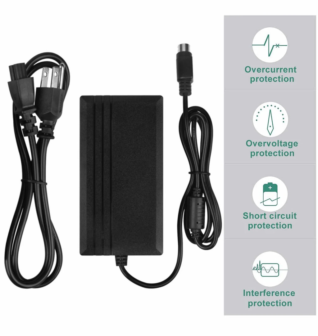 KONKIN BOO Fitting 4-Pin DIAC/DC Adapter Replacement for YWDN0 SuperSpeed USB 3.0 Docking Station YWDNO Super Speed USB3 Dell Computer PC Dock Station 469-4034 4694034 332-0446 3320446 5V DC Power