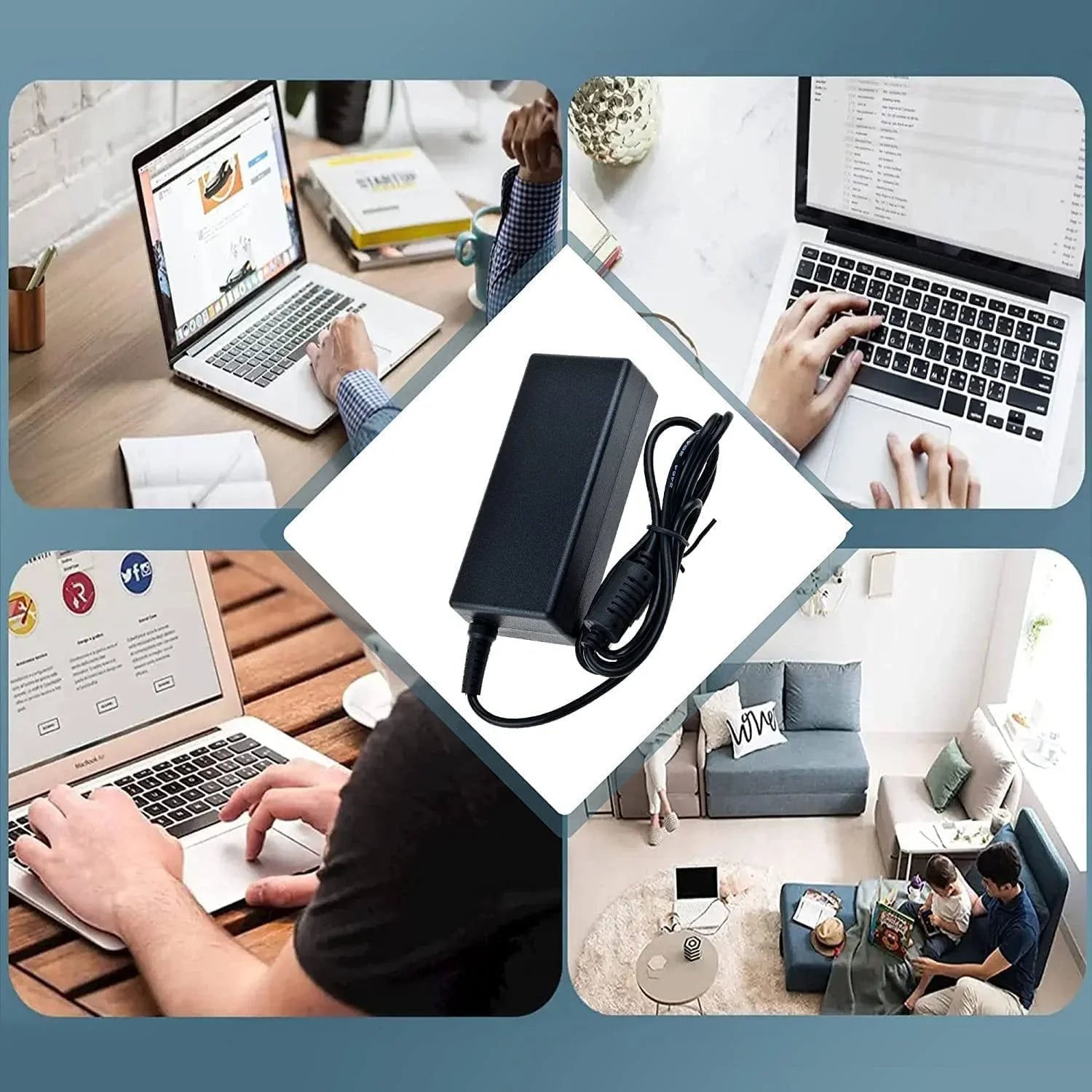 Guy-Tech AC / DC Adapter Fitting with HP ZBook 14 G2 L3Z47UT L3Z52UT L3Z53UT 14" Mobile Workstation Power Supply Cord Cable