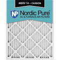 Nordic Pure 14x22x1ExactCustomM14-C-6 Exact MERV 14 Plus Carbon AC Furnace Filters, 14 x 22 x 1 in. - Pack of 6