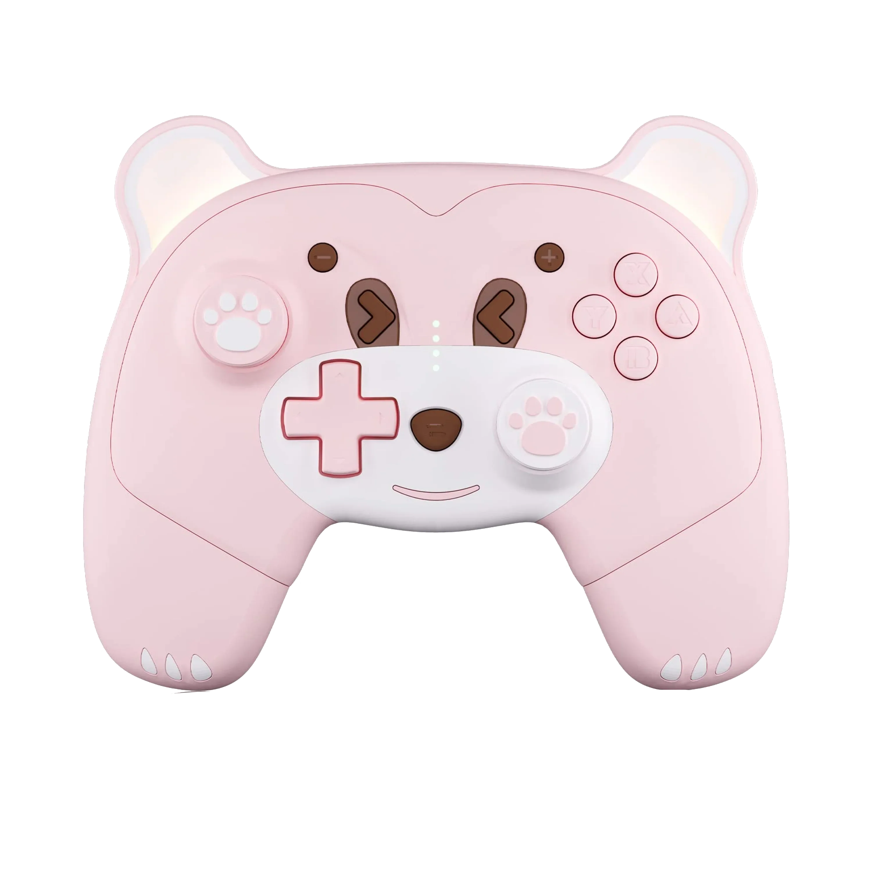 Super Mario Bros.™ Wonder Game Disc and Upgraded Wireless Switch Pro Controller for Nintendo Switch/OLED/Lite Pink, with Headphones Jack, Programmable, Turbo, Wakeup