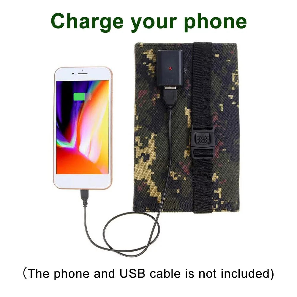 Foldable Outdoor 80W USB Solar Panel Portable Phone Charger Camping Hiking Rechargeable Battery High Standard