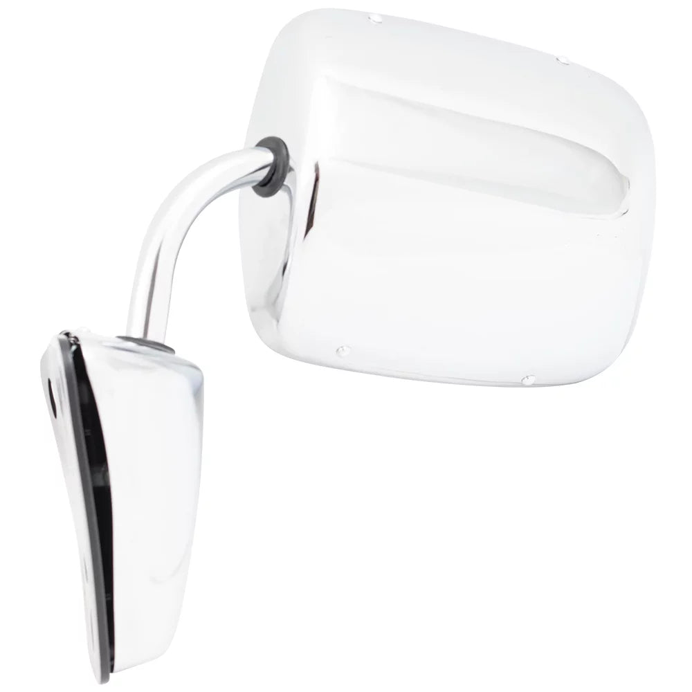 Brock Replacement Manual Side Door Stainless Steel Low Mount Mirror Suitable with 1973-1991 C/K/R/V Pickup Truck SUV 996220