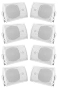 (8) Rockville HP5S-8 5.25" Outdoor/Indoor Home Theater Speakers+Swivel Brackets