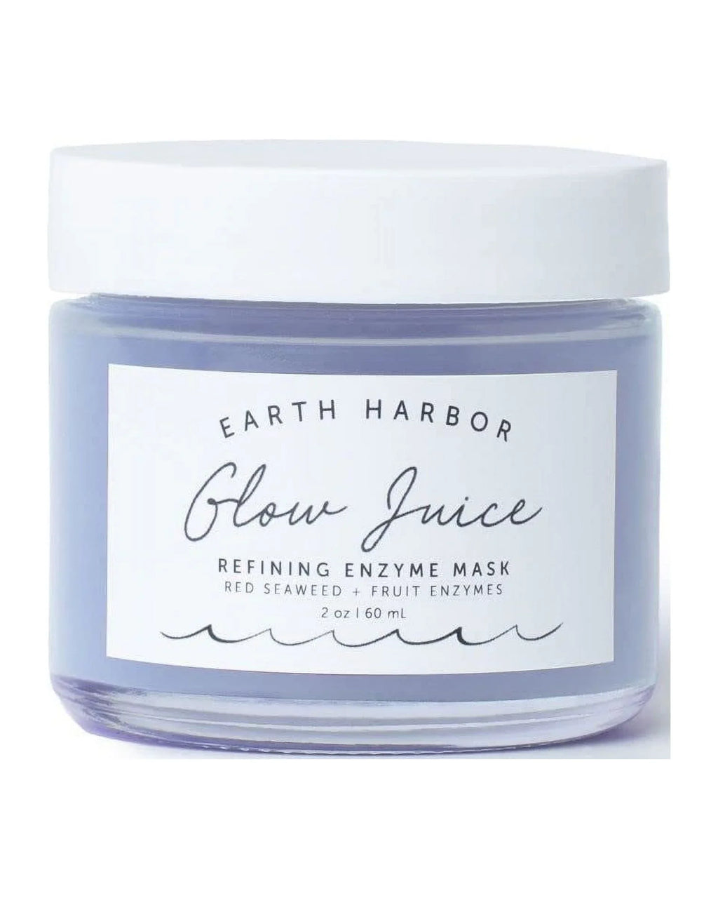 Earth Harbor Glow Juice refining enzyme mask red seaweed | fruit enzymes 2 fl oz