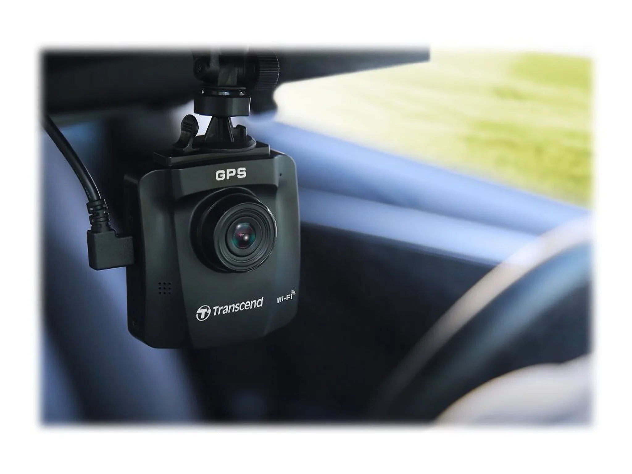 Transcend DrivePro 250 - Dashboard camera - 1080p / 60 fps - Wi-Fi - GPS / GLOSS - G-Sensor