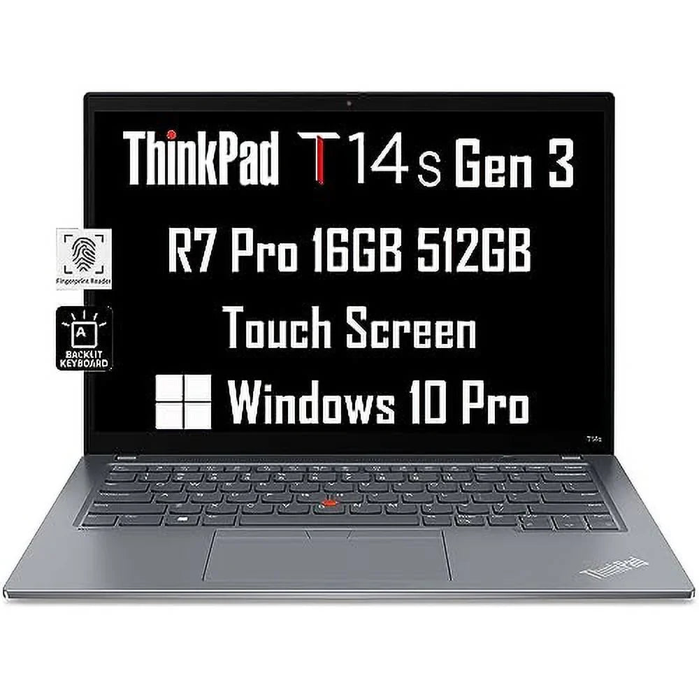 Lenovo ThinkPad T14s Gen 3 14" FHD+ Touchscreen (AMD Ryzen 7 Pro 6850U, 16GB RAM, 512GB SSD, (8-Core Beat i7-1185G7)) Business Laptop, Backlit, Fingerprint, FHD Webcam, 3-Yr WRT, Win 10 / 11 Pro