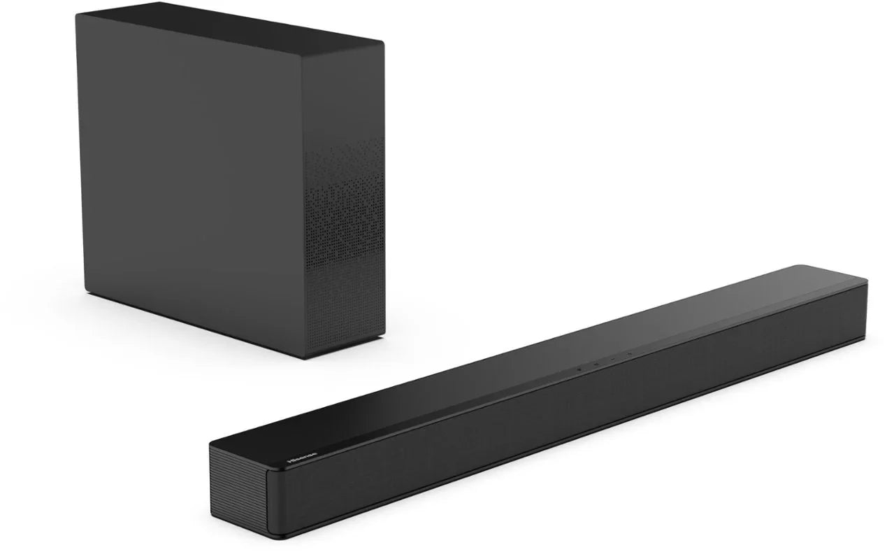 Restored Hisense - 2.1 Channel Soundbar with Wireless Subwoofer HS2100 Black [Refurbished]