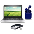 Restored | HP Chromebook | 11.6-inch | Chrome OS | 4GB RAM | 16GB SSD | Bundle: USA Essentials Bluetooth/Wireless Airbuds, Wireless Mouse By Certified 2 Day Express