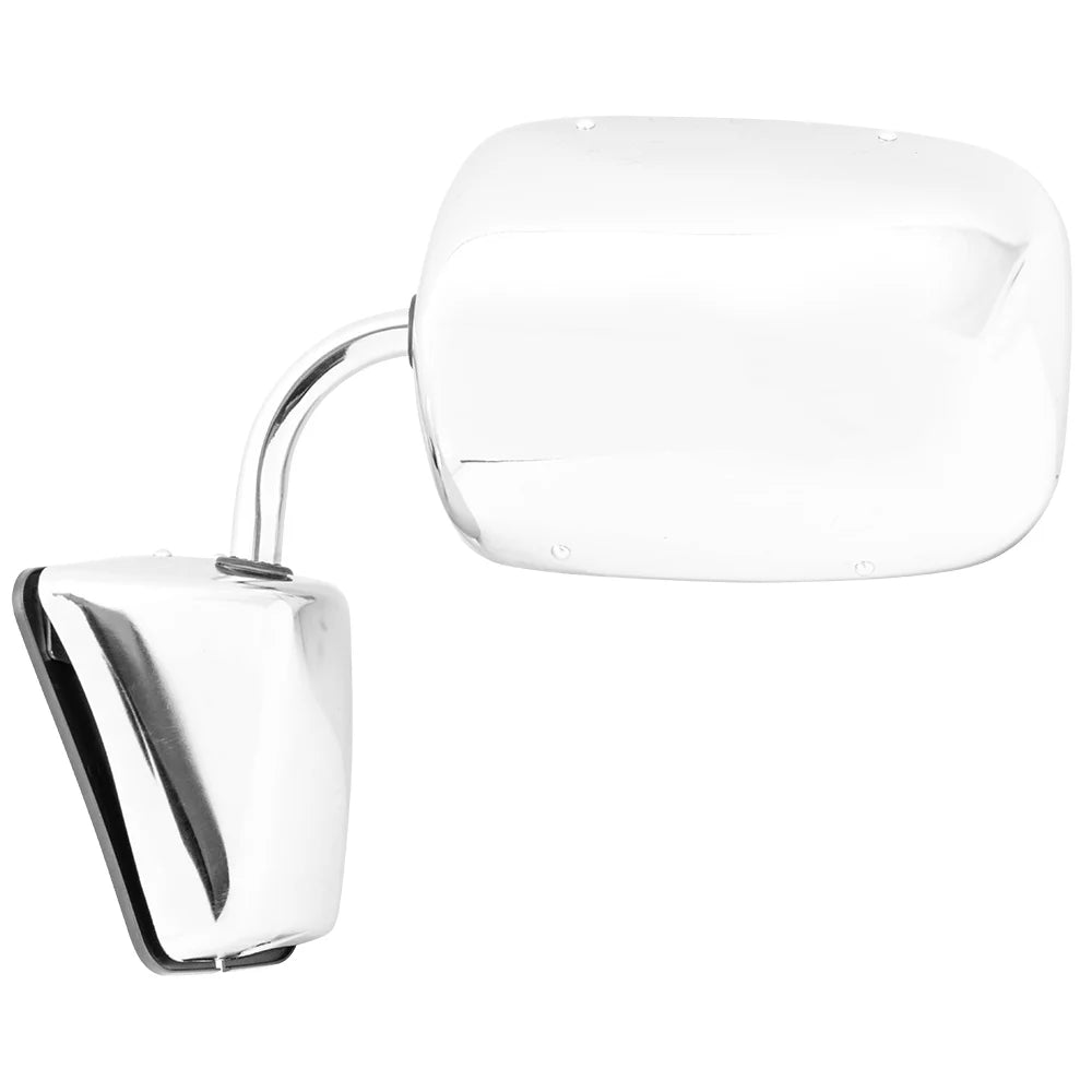 Brock Replacement Manual Side Door Stainless Steel Low Mount Mirror Suitable with 1973-1991 C/K/R/V Pickup Truck SUV 996220