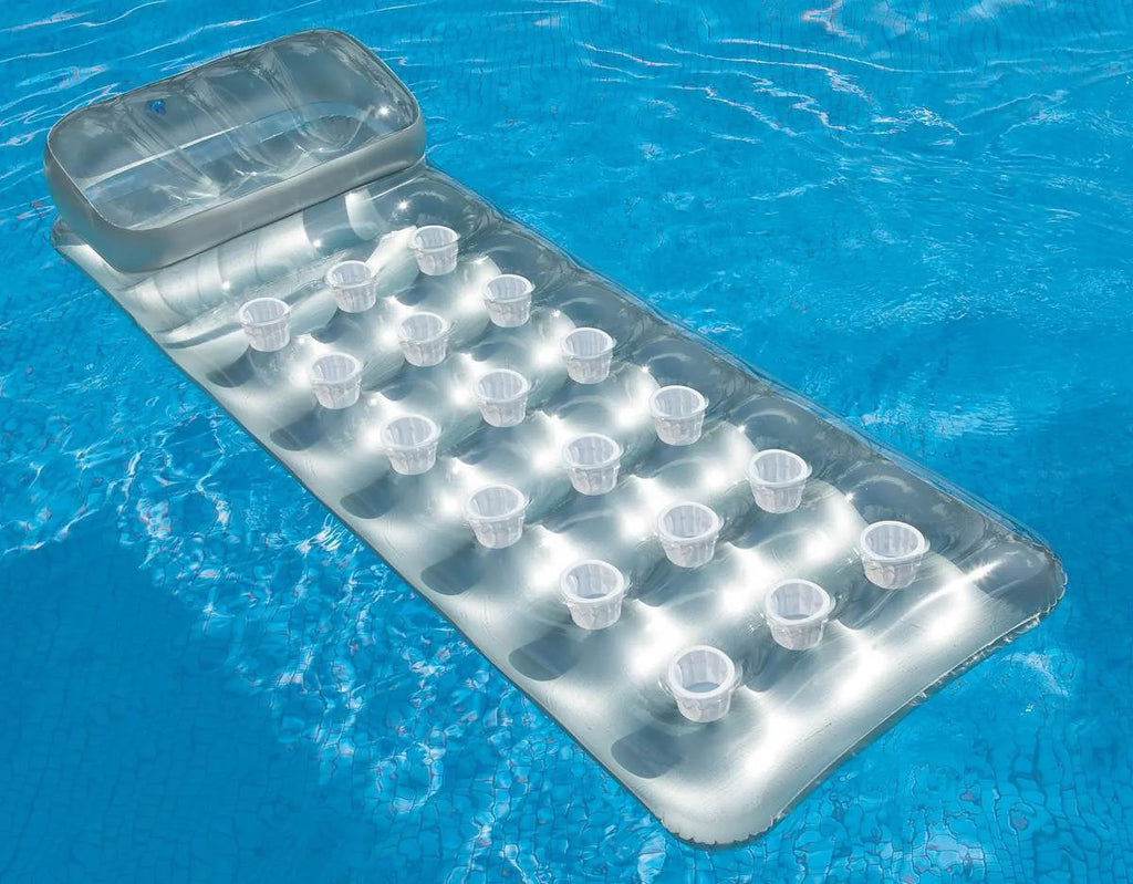 Intex 18-Pocket Mattress Suntanner Pool Lounger w/ Headrest (4 Pack) | 58894EP