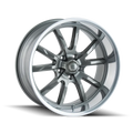 Ridler 650 20X8.5 5X127 0Et 83.82Cb Grey/Polished Lip